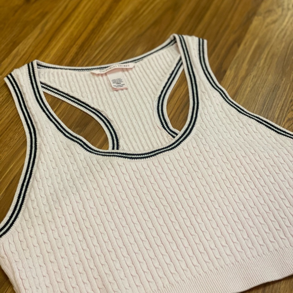 Victoria's Secret Pink Ribbed Knit Top